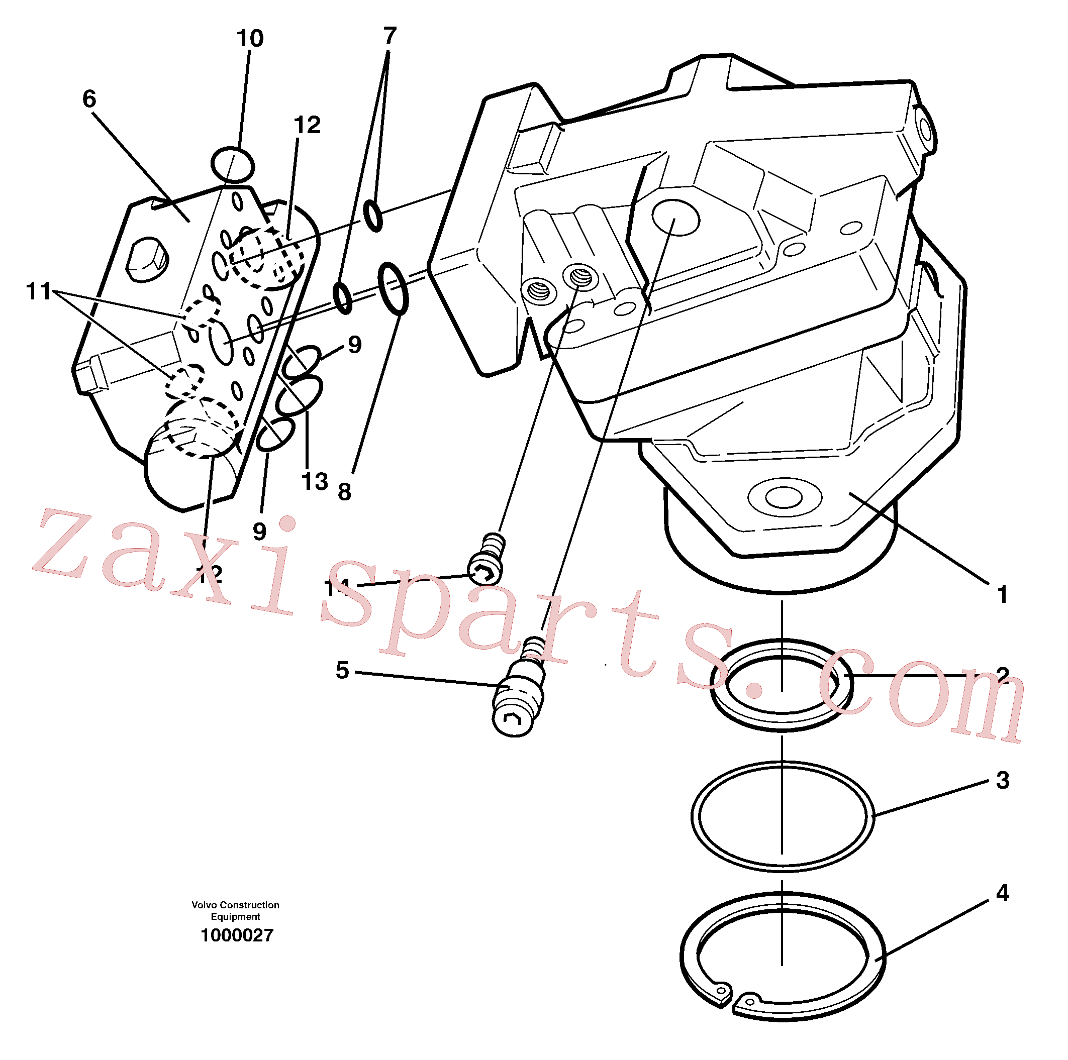 China Made VOE14268106 Hydraulic motor parts for Volvo Excavator