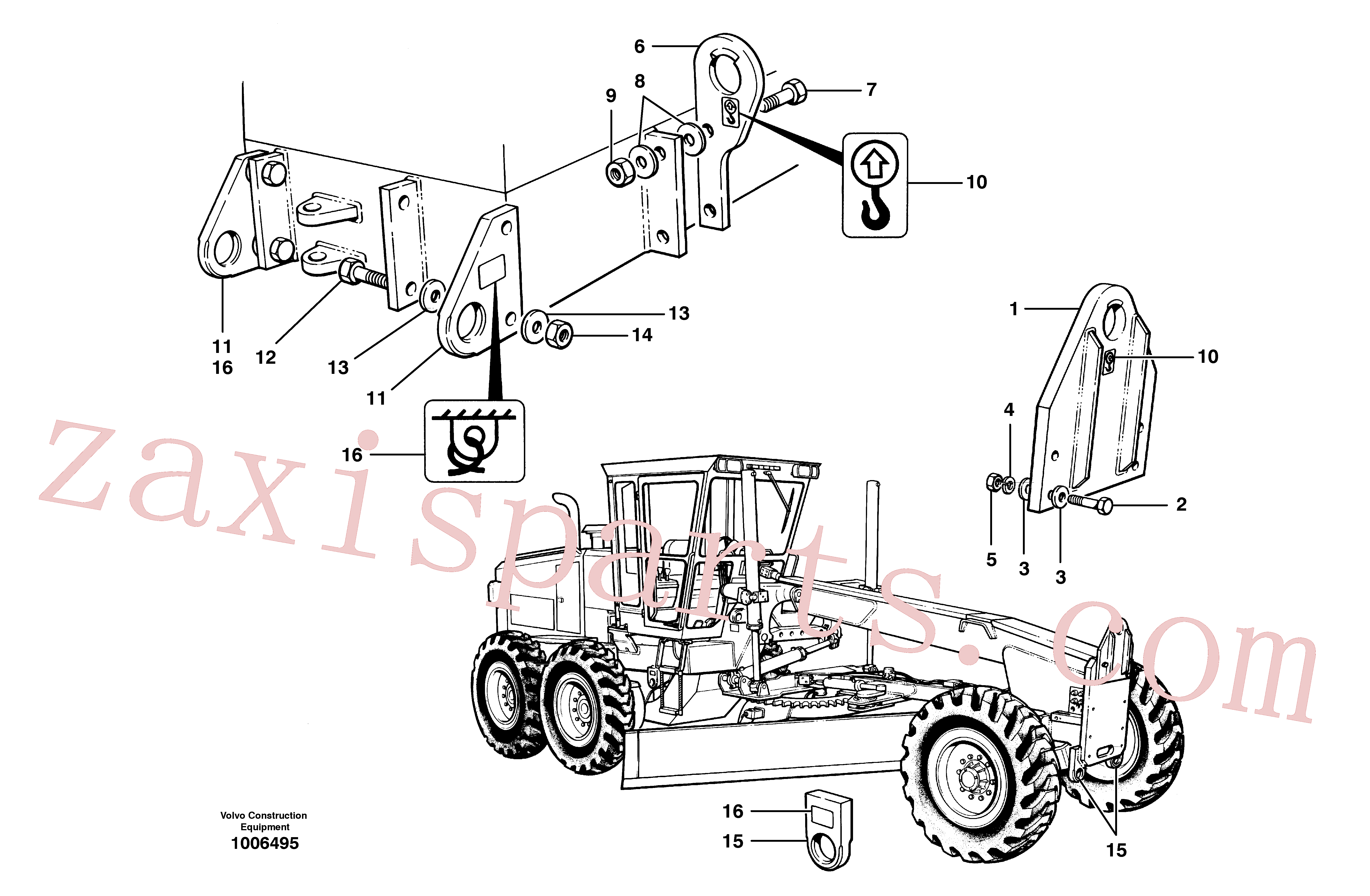 VOE983381 Washer for Volvo Excavator spare