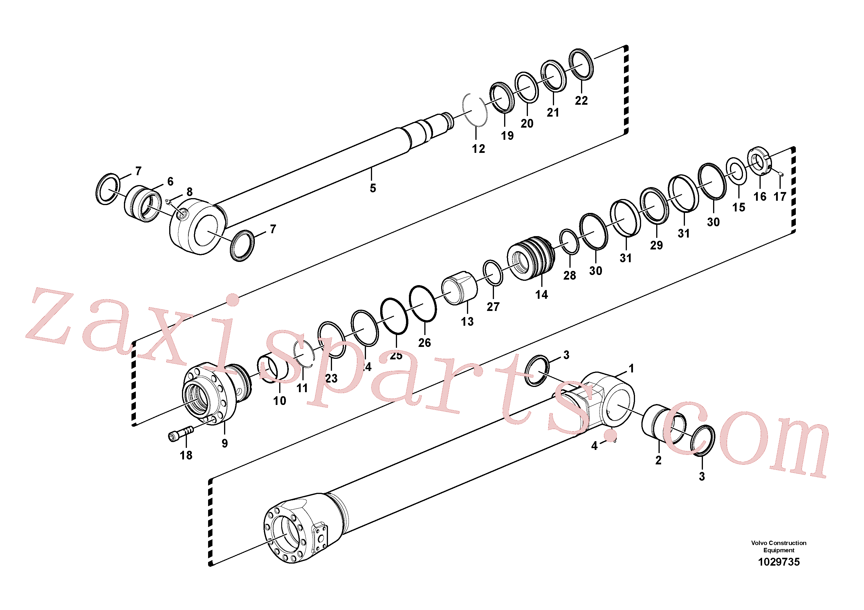 VOE14522848 for Volvo Bucket cylinder(1029735 assembly)