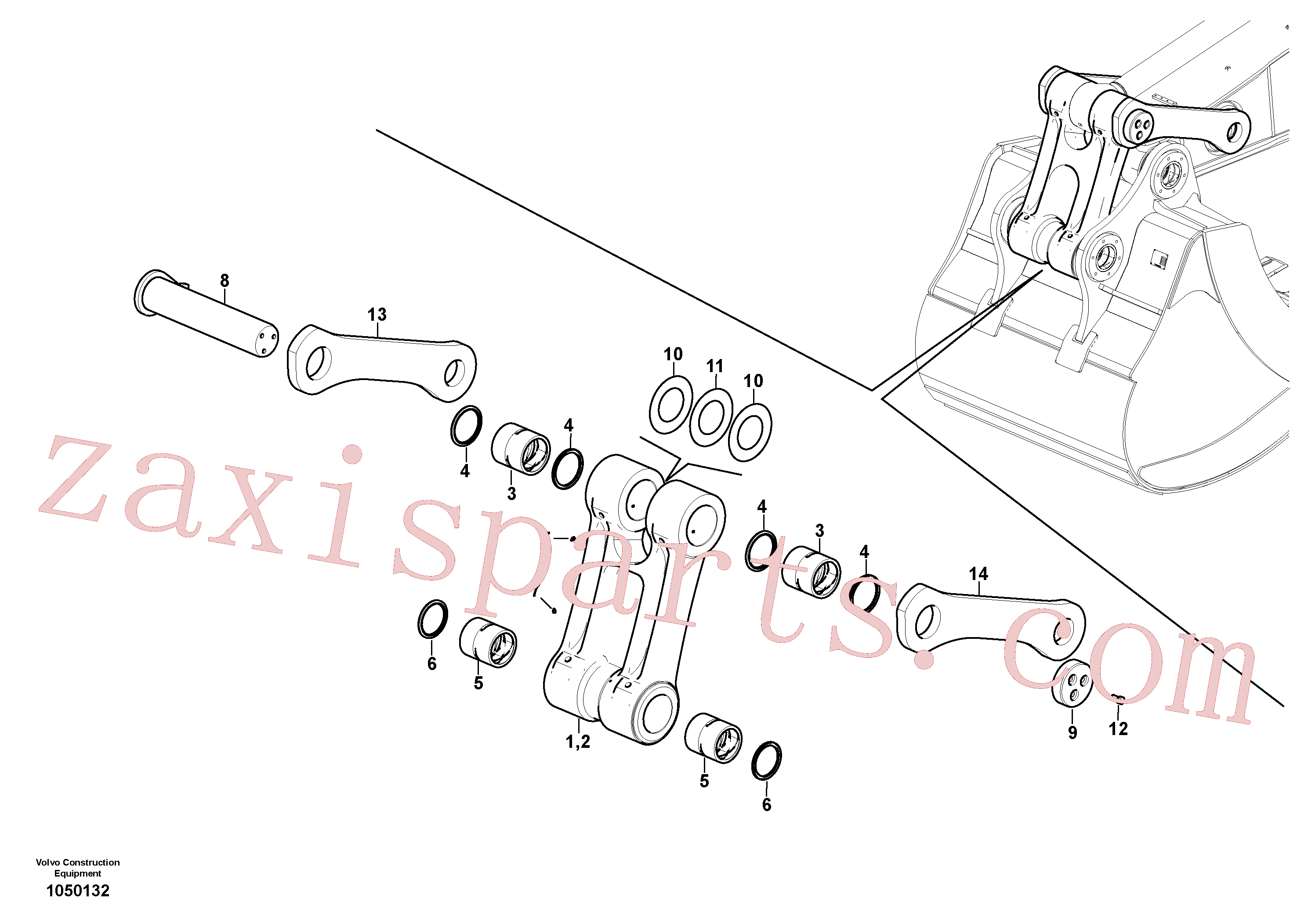 VOE14680790 for Volvo Links to connecting rod(1050132 assembly)