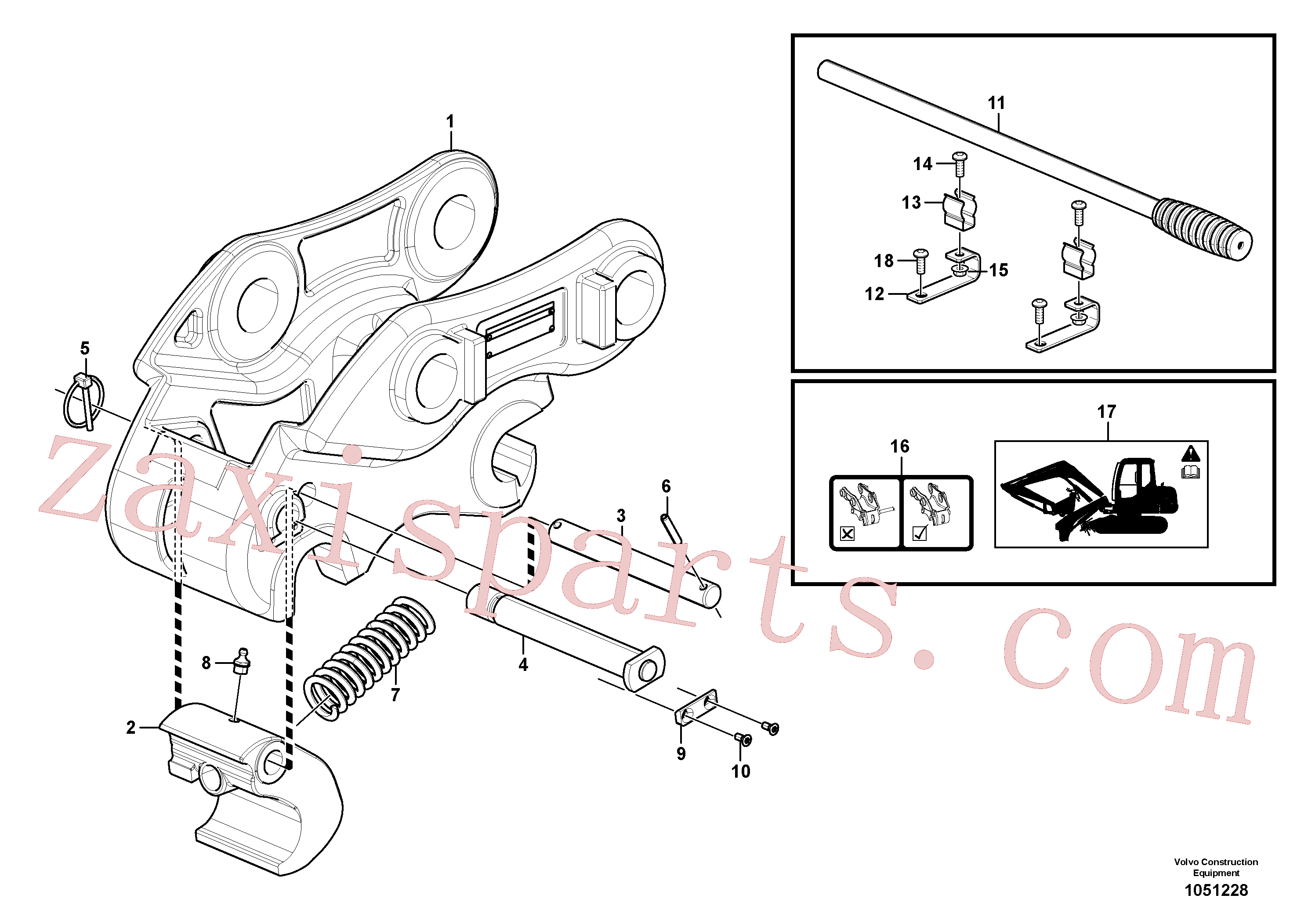 VOE15626795 for Volvo Quickfit, mechanical(1051228 assembly)