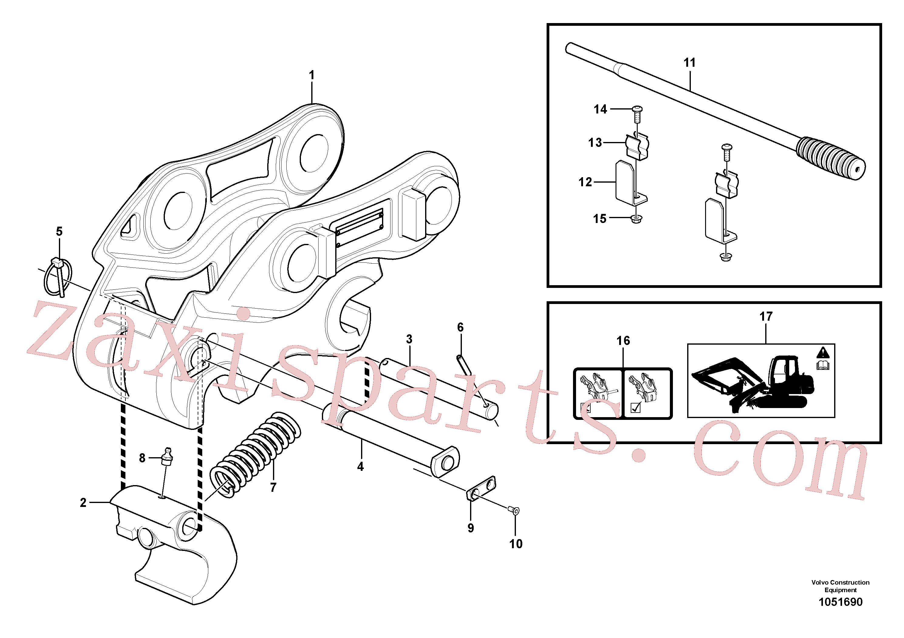 VOE15626795 for Volvo Quickfit, mechanical(1051690 assembly)