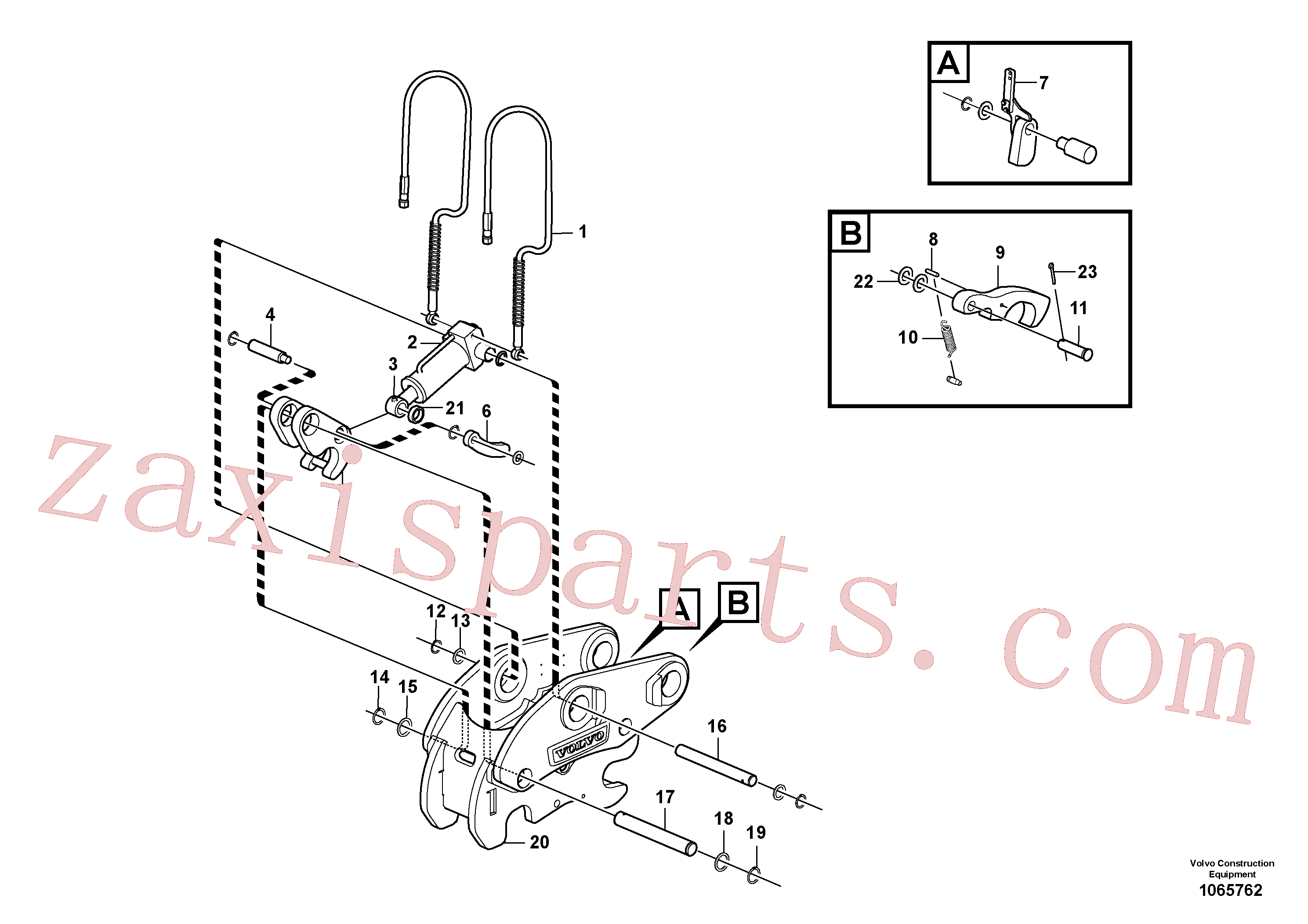VOE15415857 for Volvo Attachment bracket, quickfit(1065762 assembly)