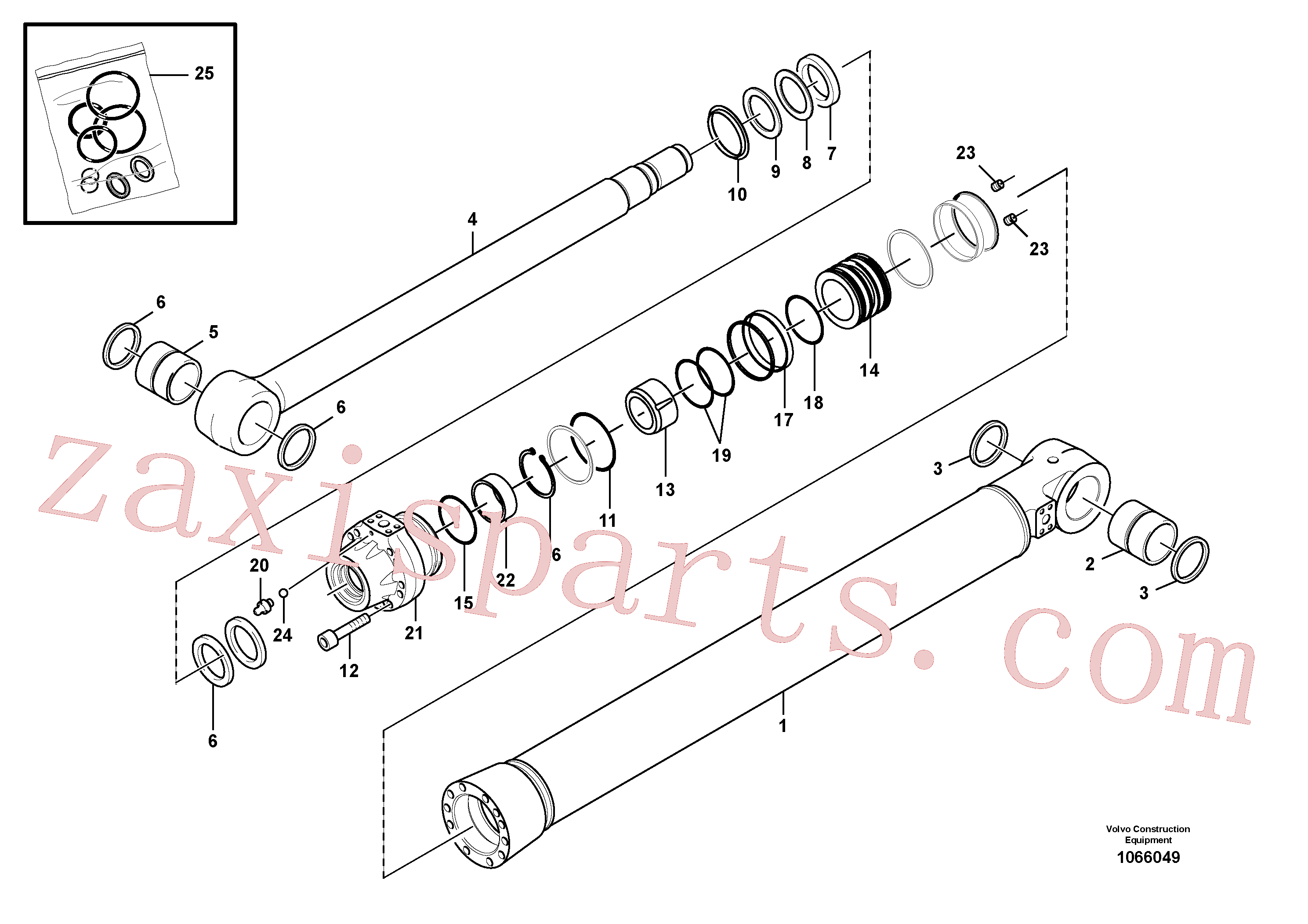 SA1146-08160 for Volvo Boom cylinder(1066049 assembly)