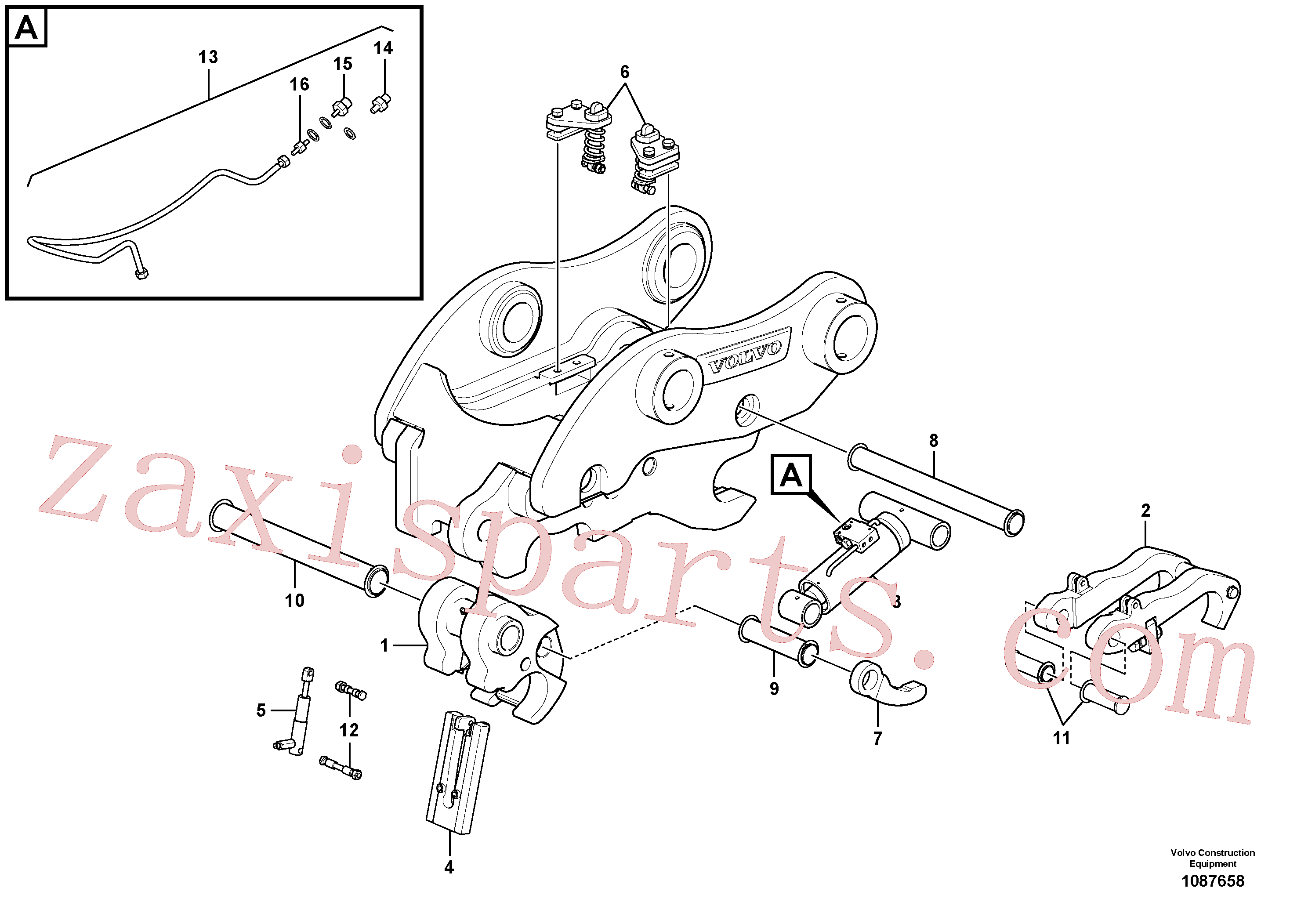 VOE14725718 Locking device for Volvo Excavator Parts