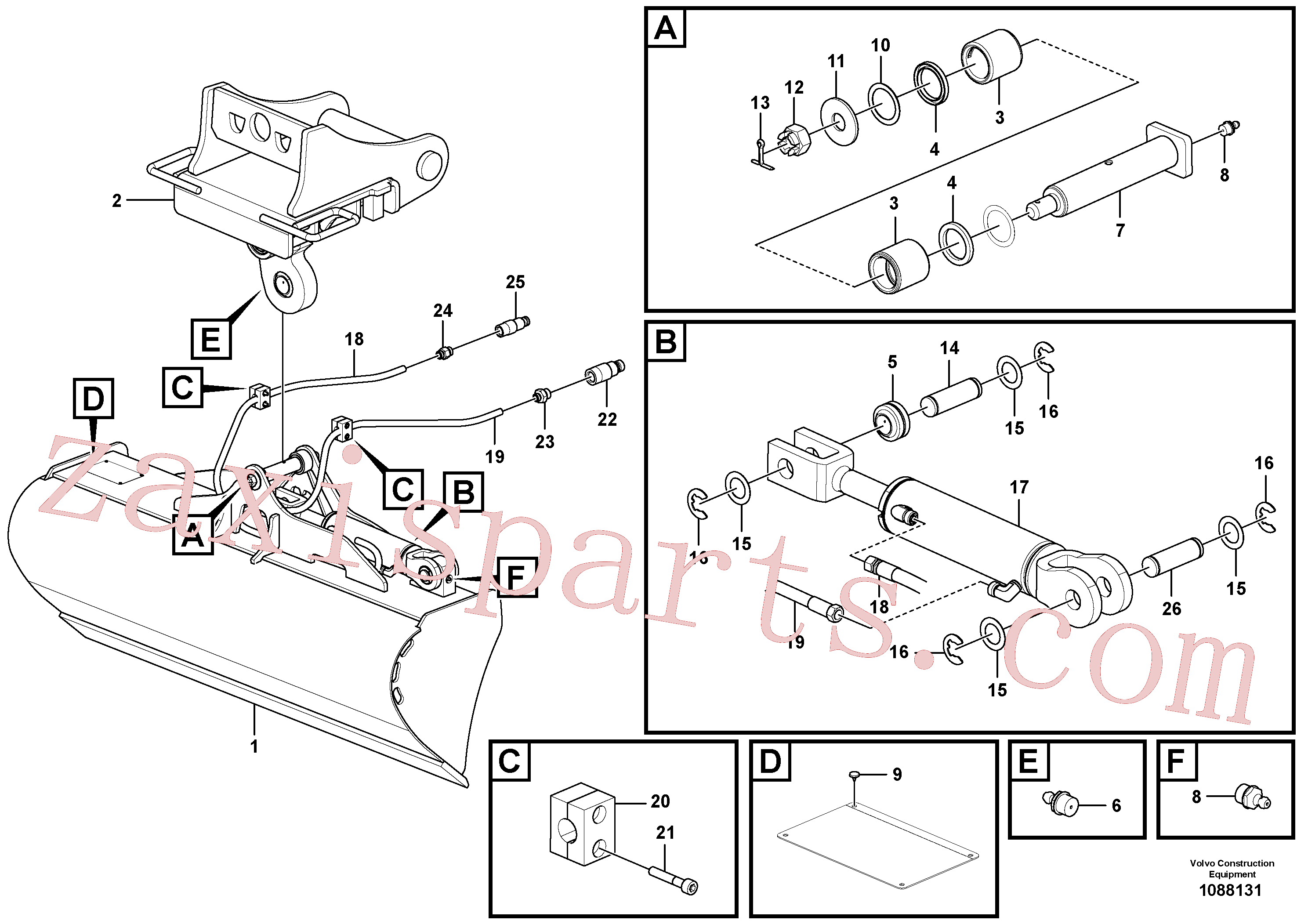 VOE11805309 for Volvo Ditch cleaning bucket for quickfit(1088131 assembly)