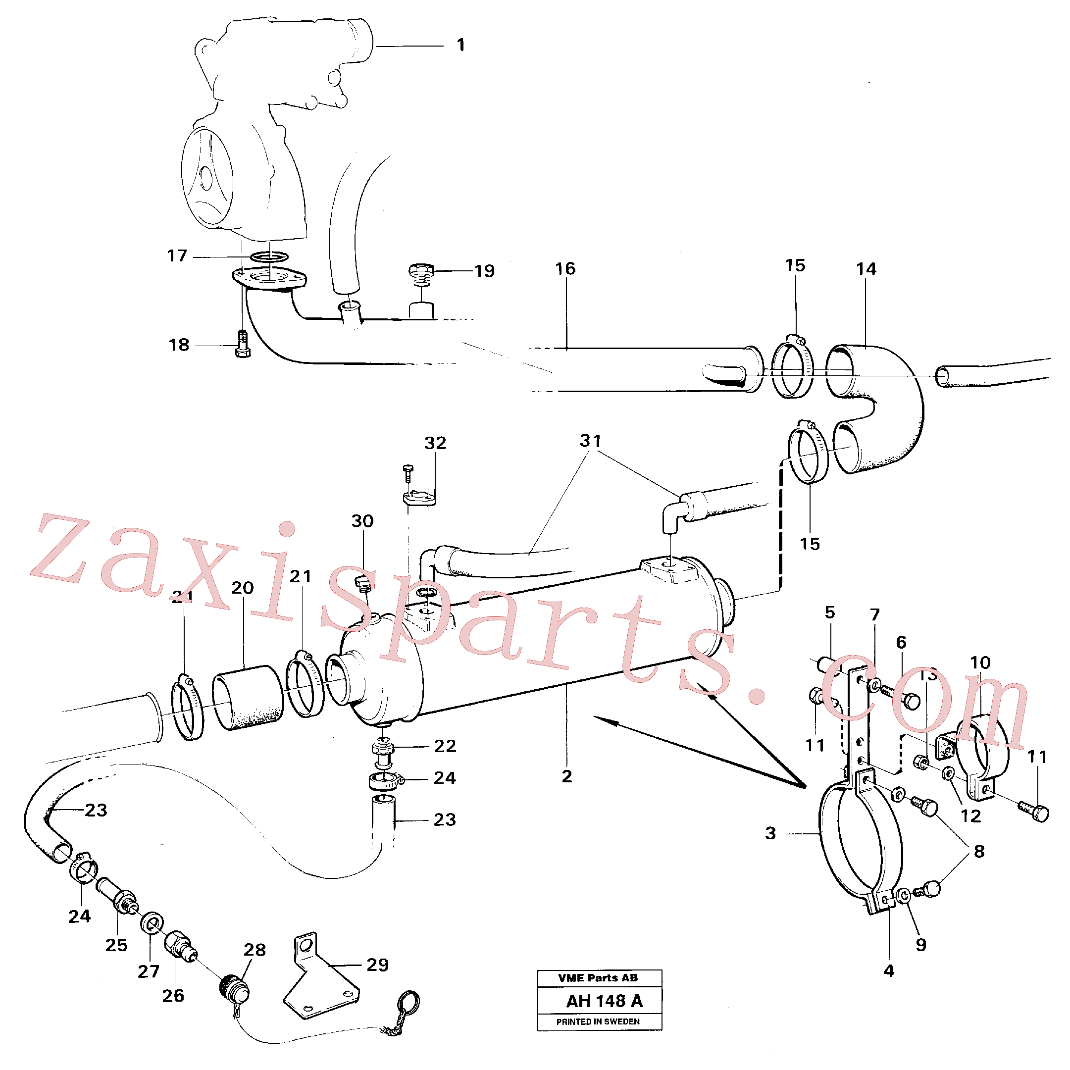 VOE14213254 for Volvo Oil cooler(AH148A assembly)