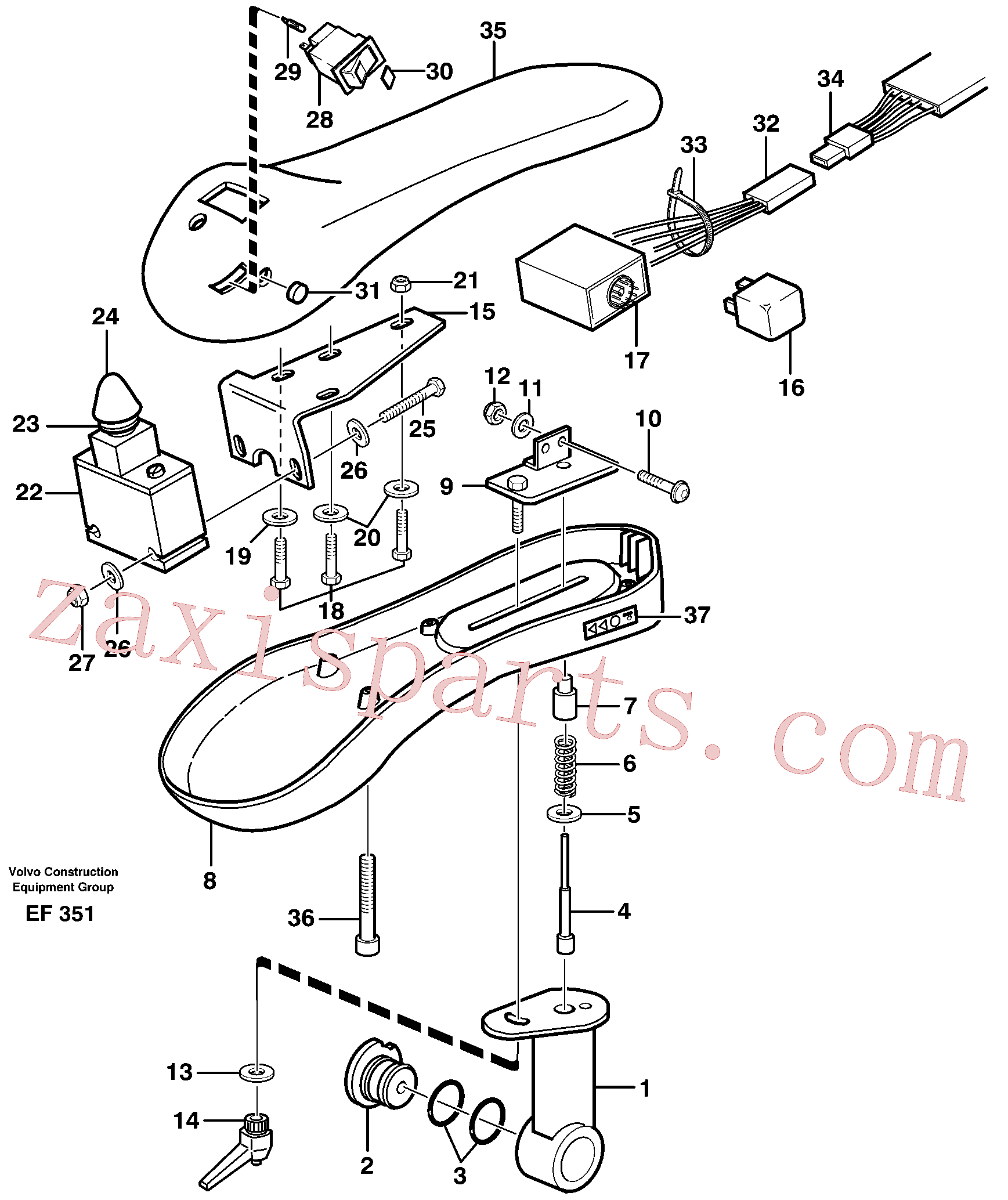 VOE969440 for Volvo Arm rest.(EF351 assembly)