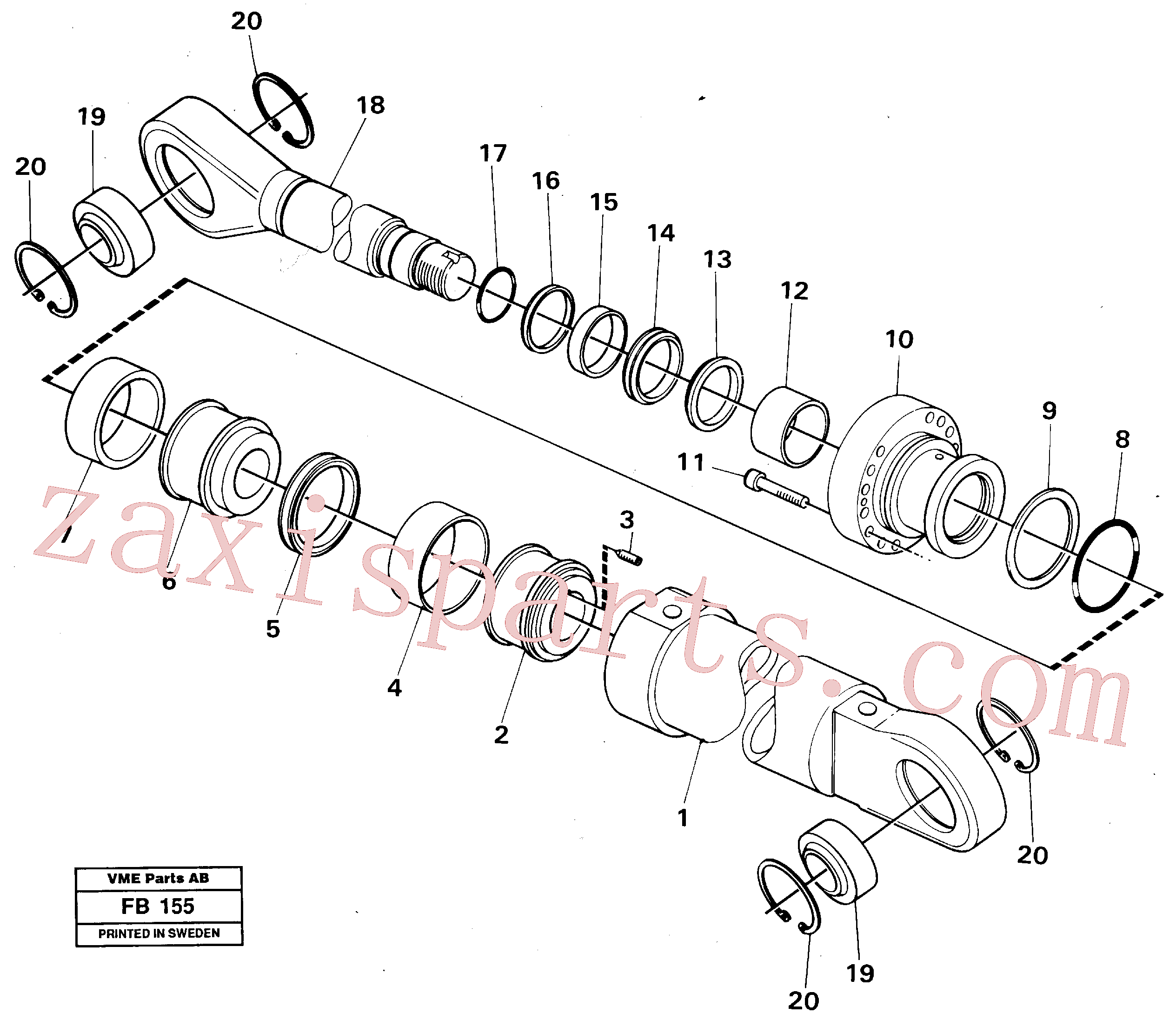 VOE14247901 for Volvo Boom cylinder(FB155 assembly)