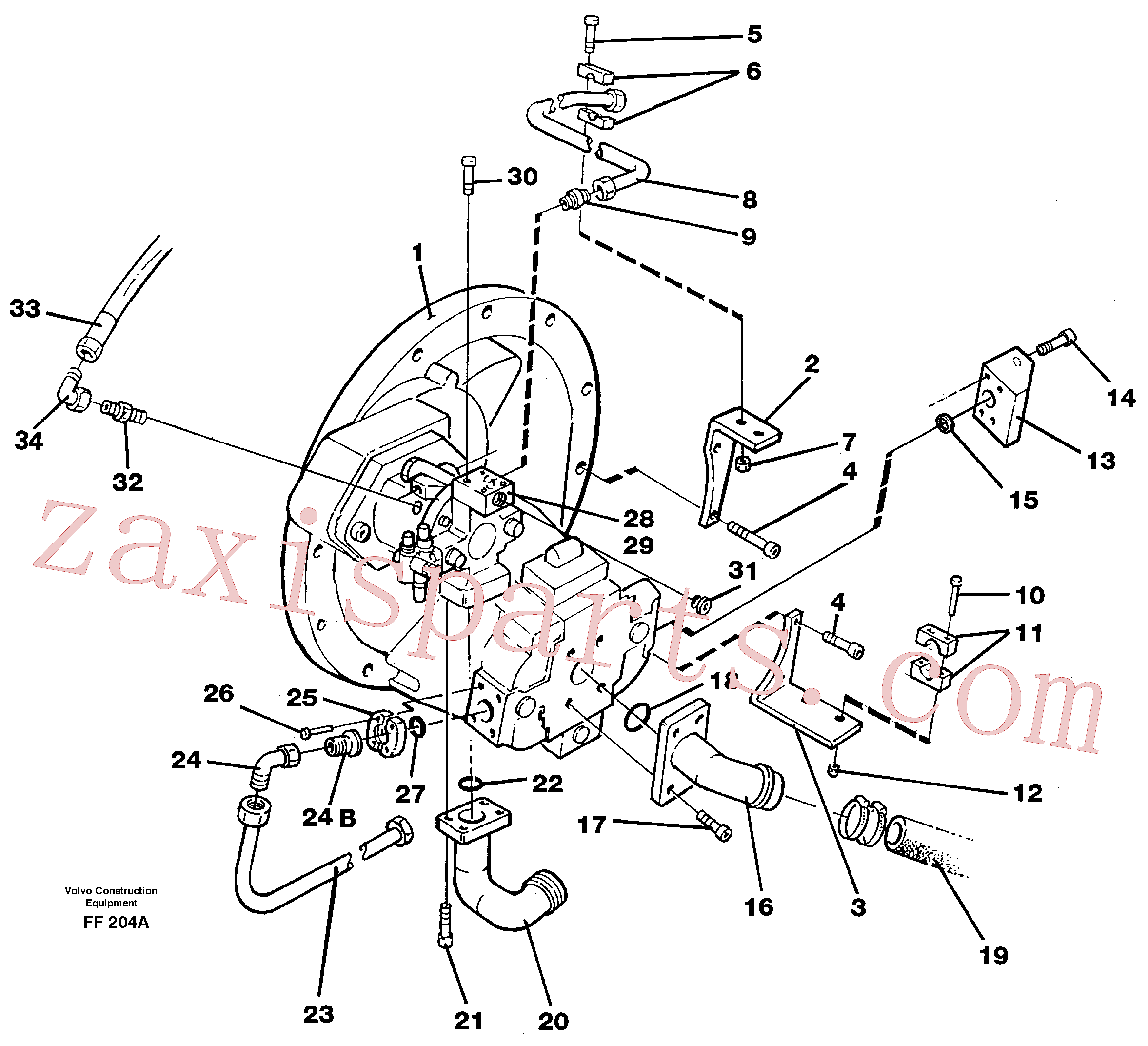 VOE925078 for Volvo Pump installation(FF204A assembly)