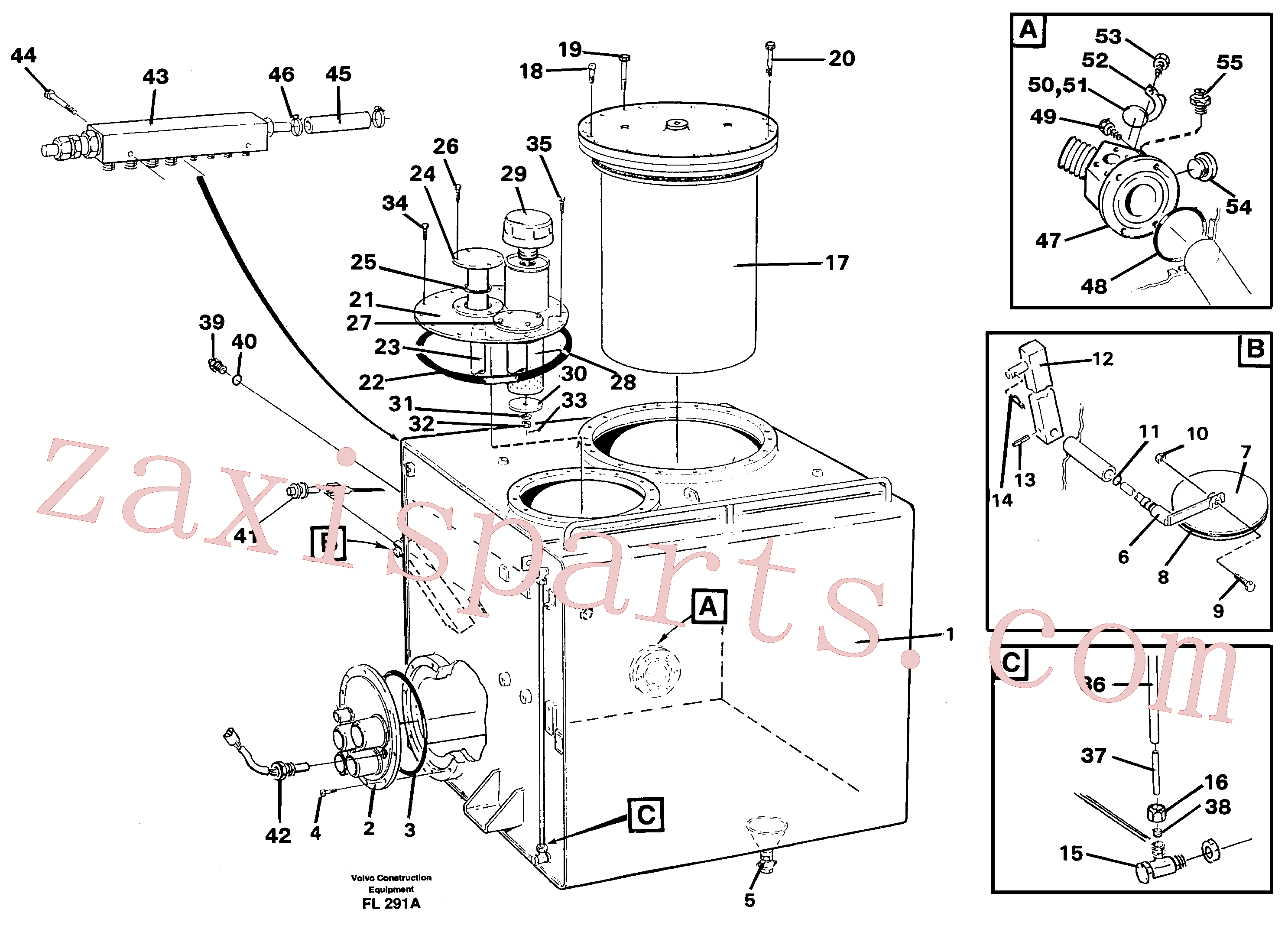 VOE14263816 for Volvo Hydraulic oil tank(FL291A assembly)