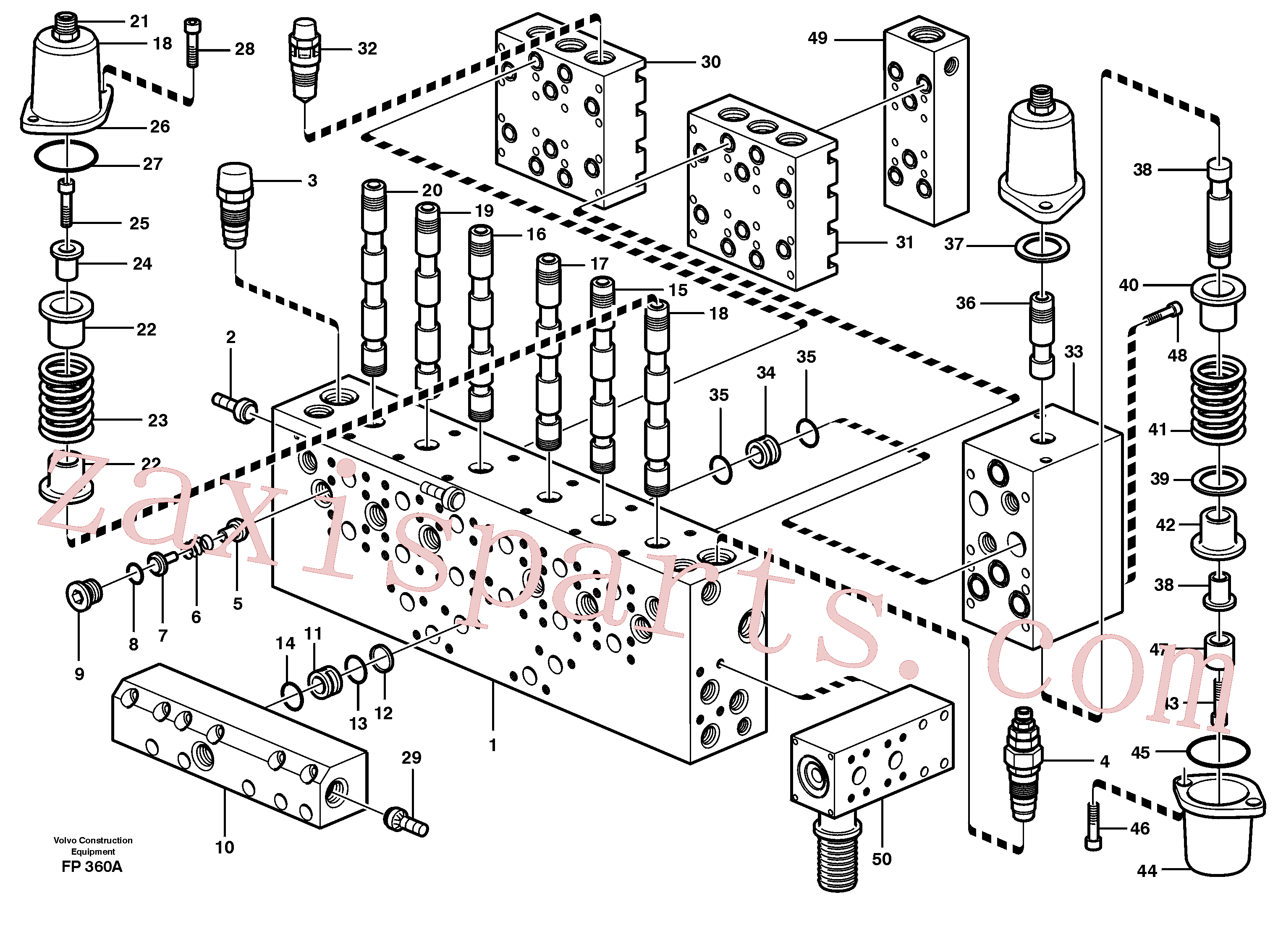 VOE14342322 for Volvo Main valve assembly, valves(FP360A assembly)