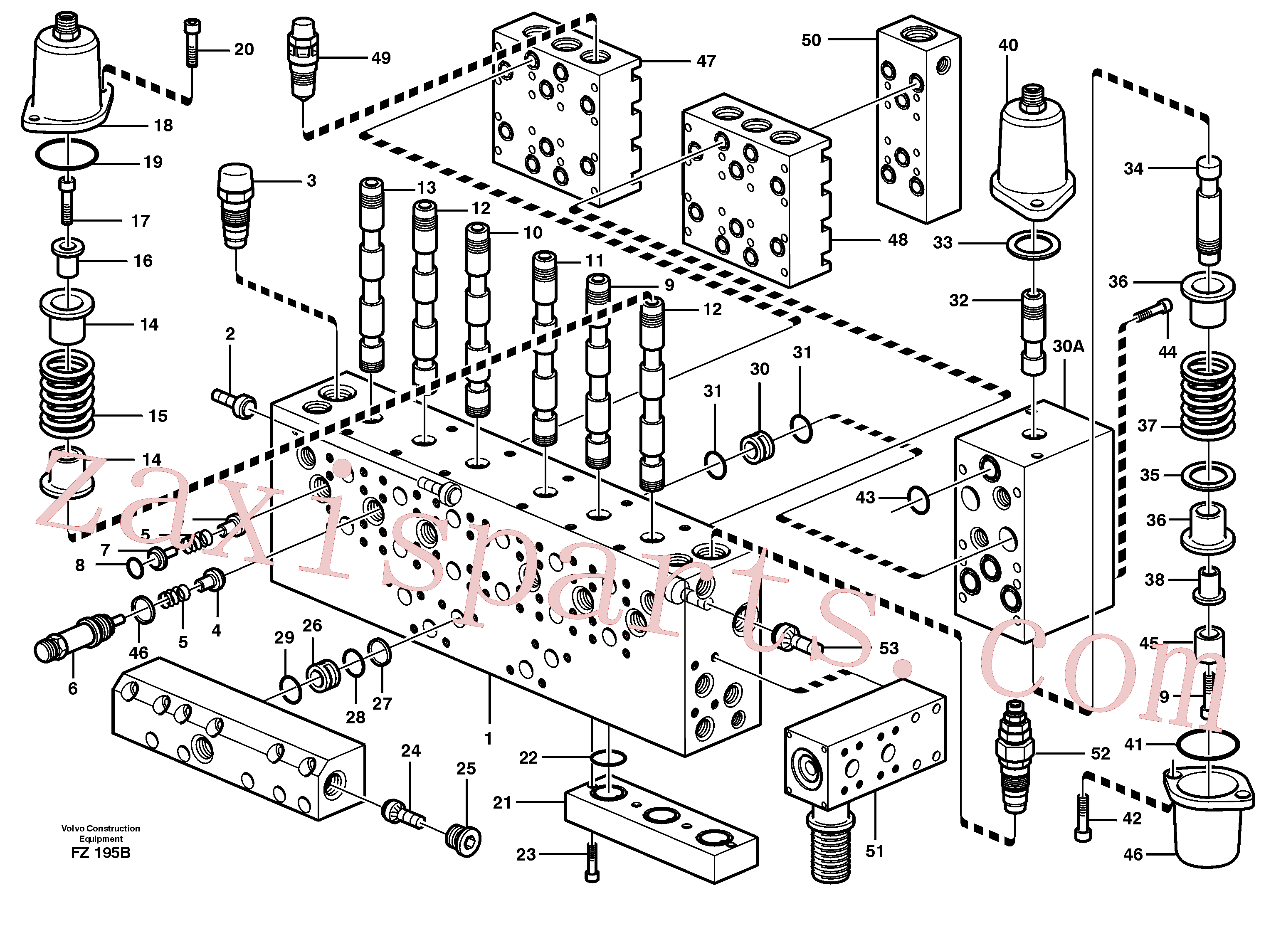 VOE14342322 for Volvo Main valve assembly, valves(FZ195B assembly)