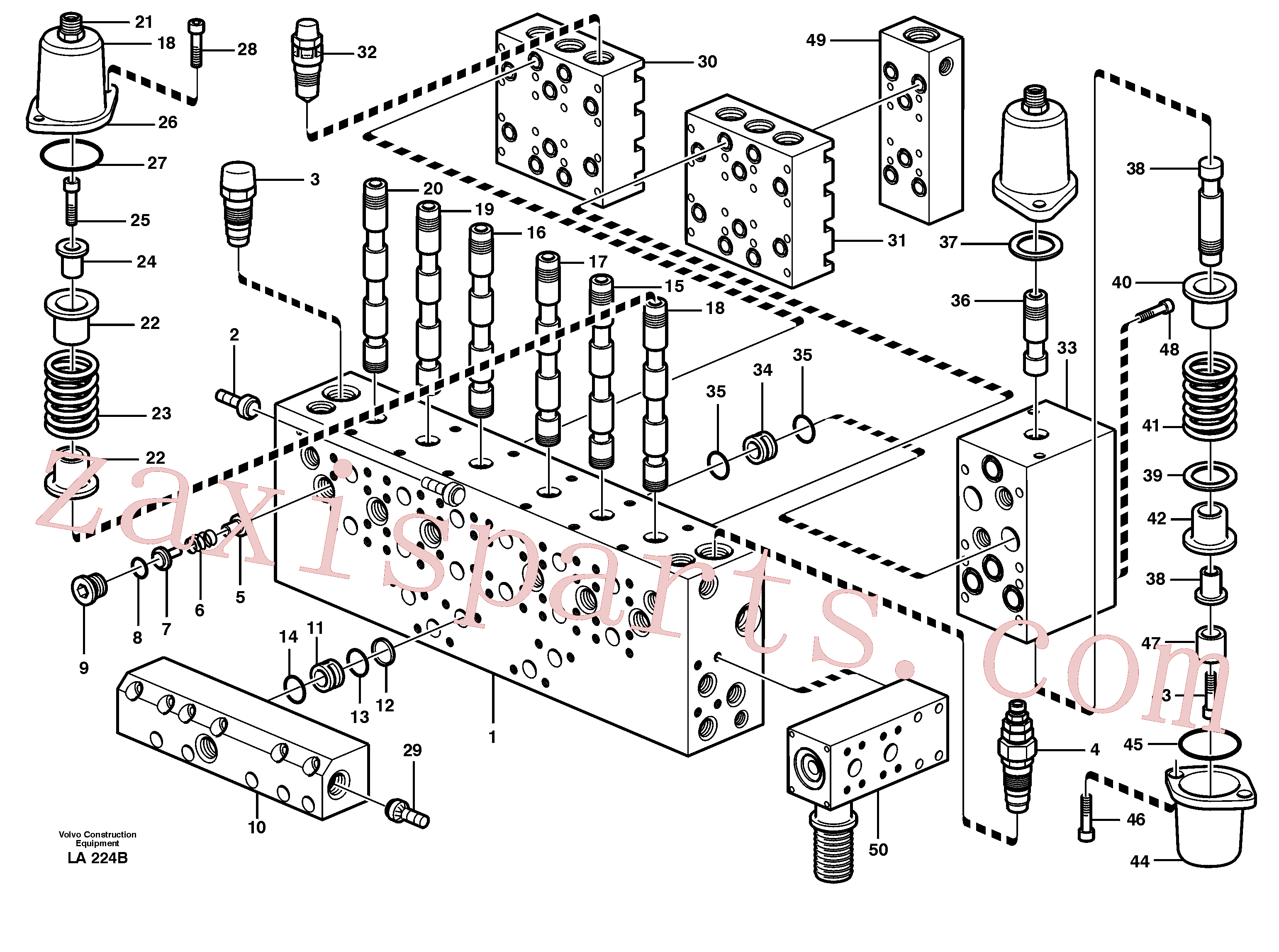 VOE14342322 for Volvo Main valve assembly, valves(LA224B assembly)