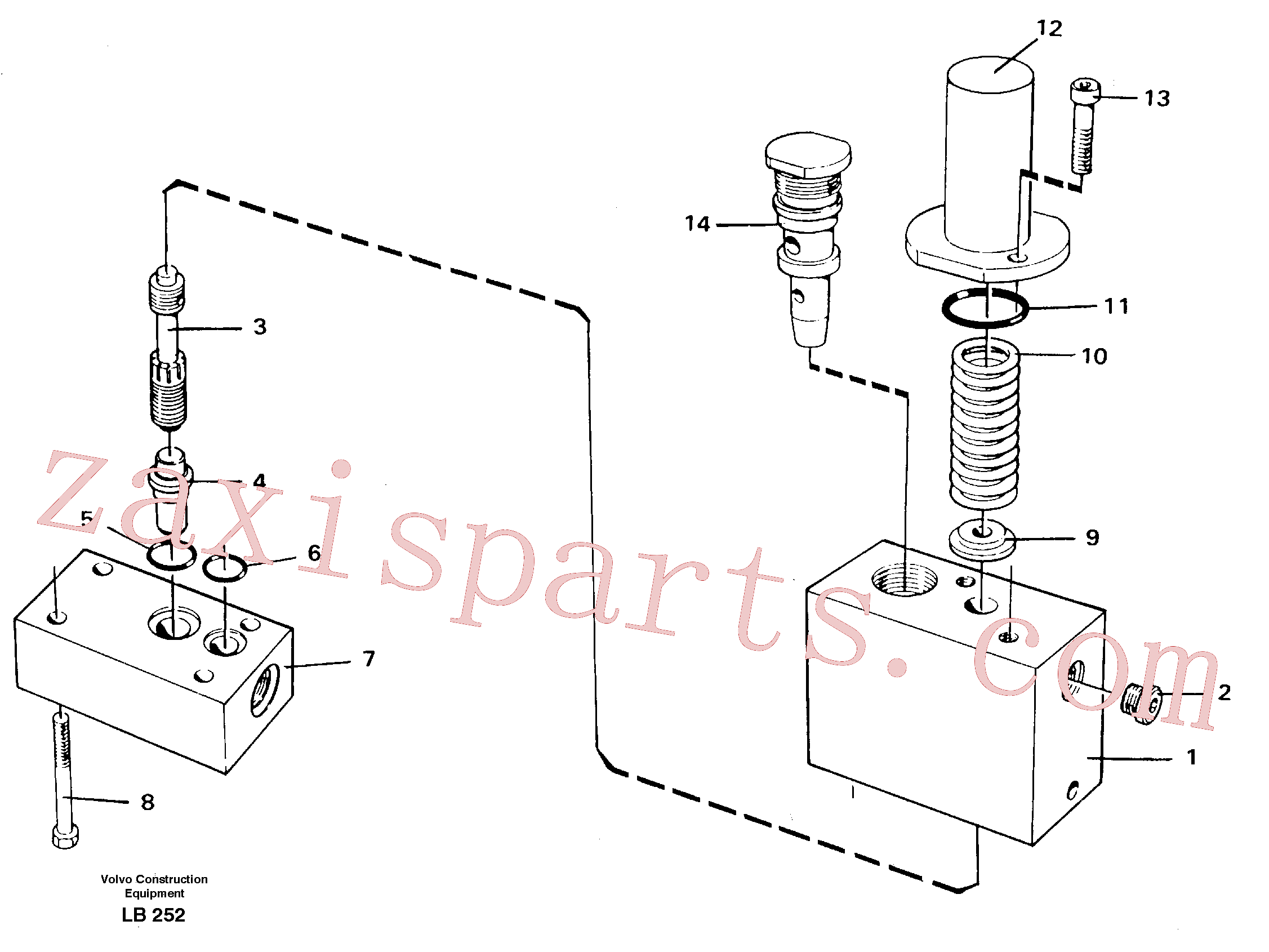 VOE14054984 for Volvo Thermostatic valve(LB252 assembly)