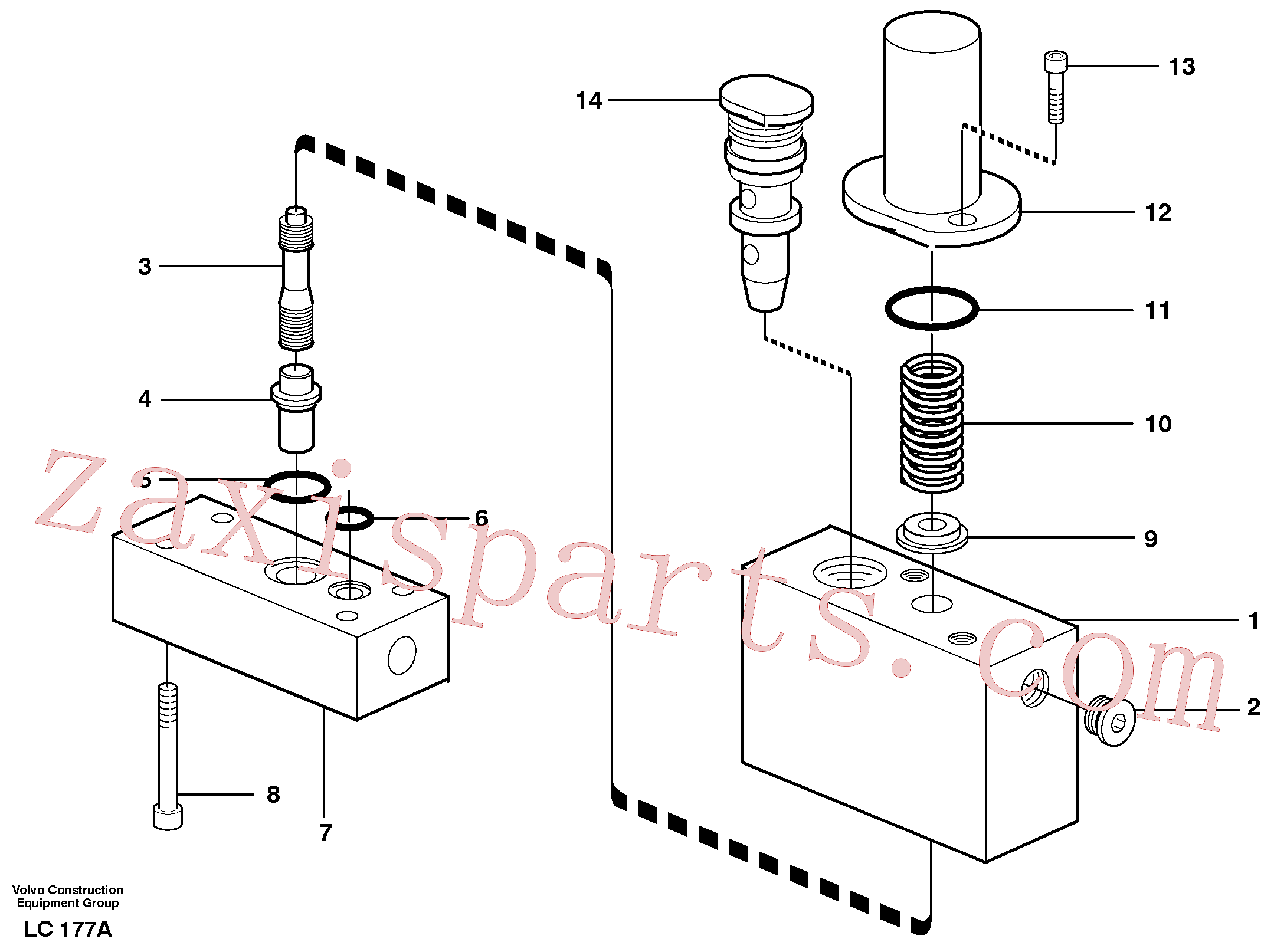 VOE14054984 for Volvo Thermostatic valve(LC177A assembly)