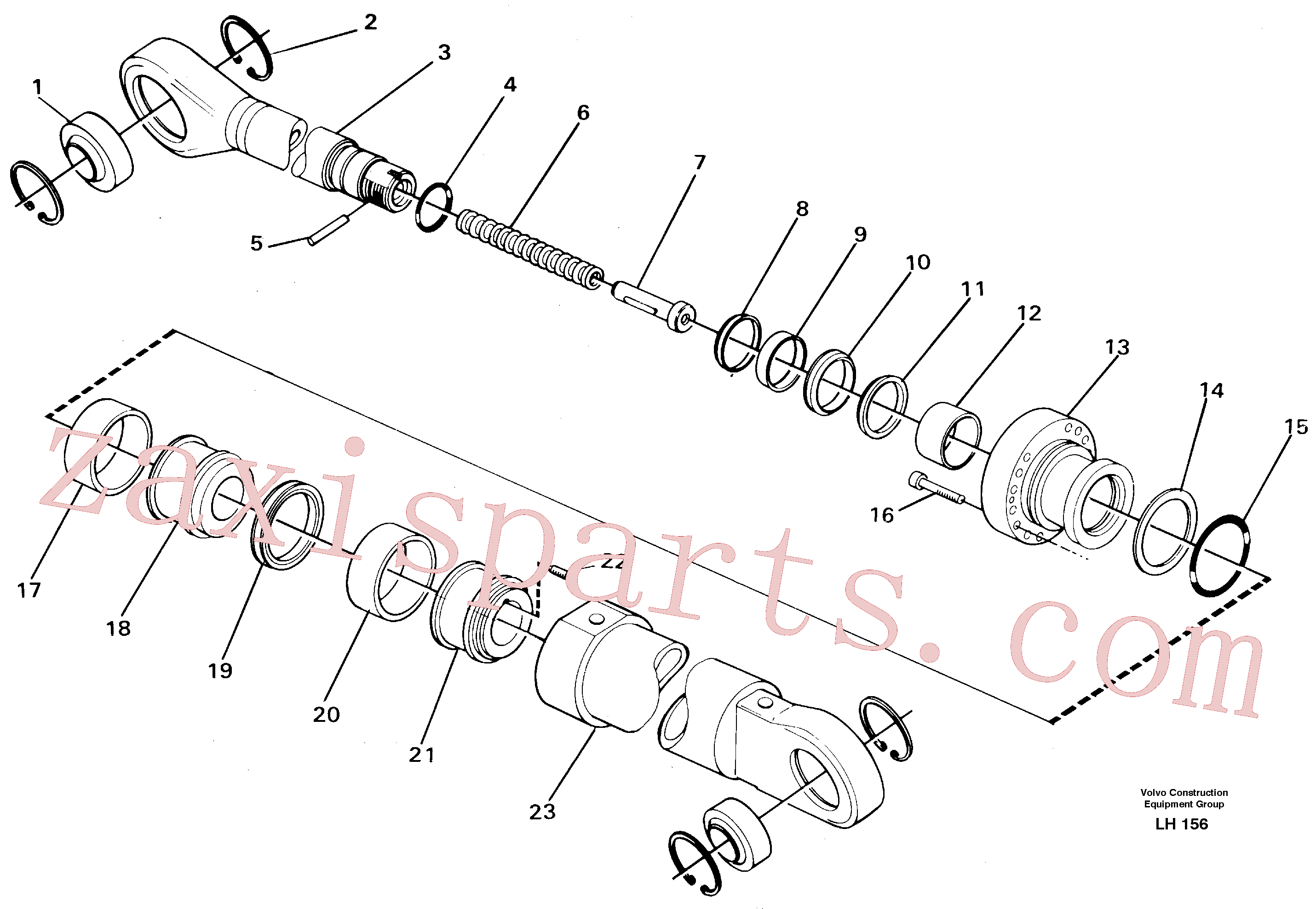 VOE14247901 for Volvo Dipper arm cylinder(LH156 assembly)