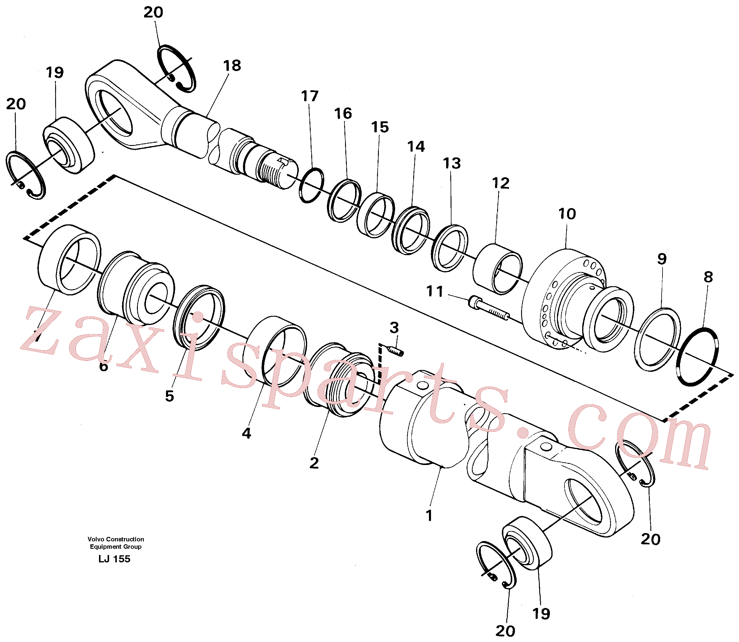 China Made VOE14247901 Bushing parts for Volvo Excavator