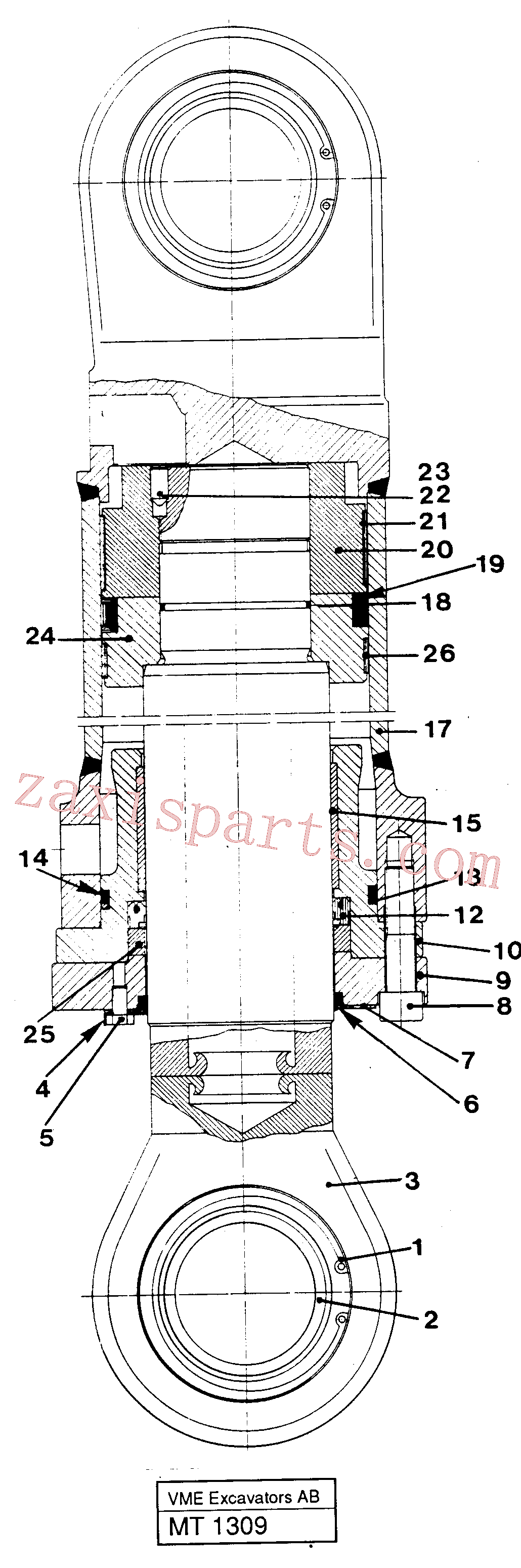 VOE14046155 for Volvo Dipper cylinder materials handling equipm, Dipper arm cylinder(MT1309 assembly)